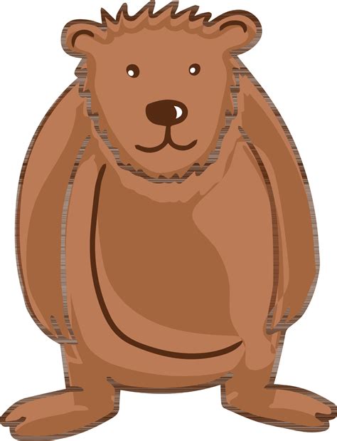 Brown Bear Cartoon Character 24364404 Vector Art At Vecteezy