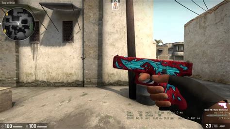 Glock 18 Water Elemental Stattrak Csgo Skin In Cs 16 Youtube