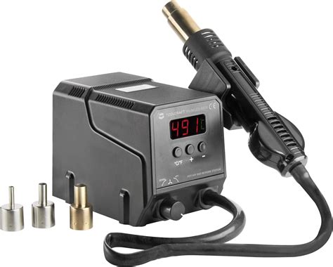 Hot Air Soldering DigitalSMD Rework Station 300 W TOOLCRAFT ZD 8908 100 Up To 500 C Conrad