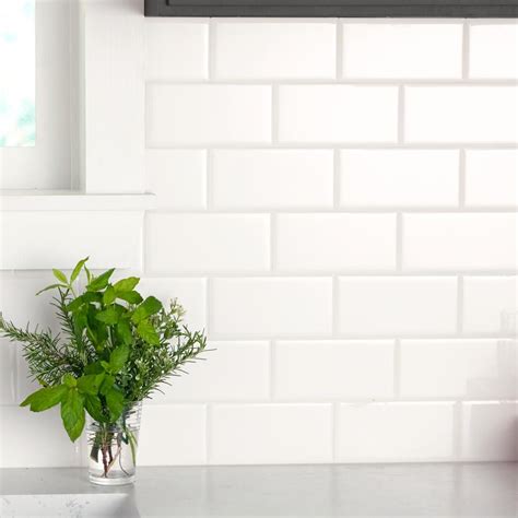 Daltile Restore 3 In X 6 In Ceramic Bright White Subway Tile 125 Sq