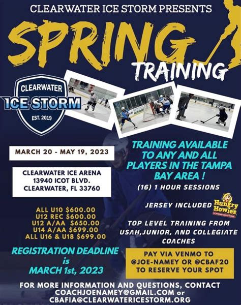 Clearwater Ice Storm Spring Training 2023 - HockeyFLO.com