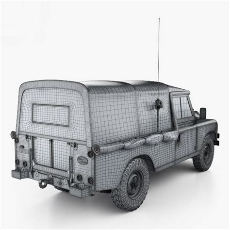 Land Rover Serie III LWB Military FFR con HQ interior 1985 Modelo 3D ...