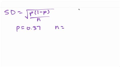 SOLVED The Proportion Of A Population With A Characteristic Of