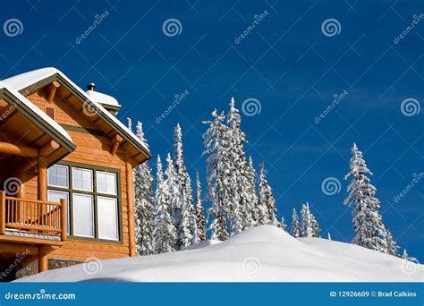 Winter chalet stock image. Image of holiday, blue, destination - 12926609