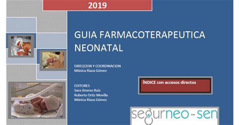 Cuidando Neonatos Resuelve Tus Dudas Gu A Farmacoterap Utica Neonatal