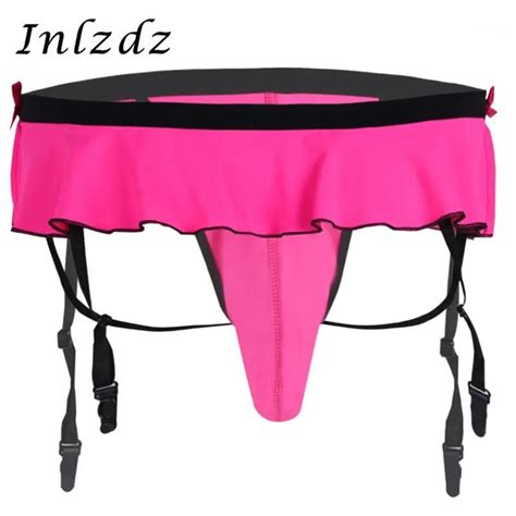 Bragas Sissy Para Hombre Lencería Sexy Bikini Ropa Interior Gay Espalda Abierta Con Bolsa