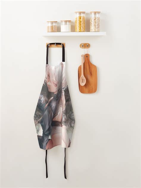 Sexy Yorha B Lewd Thighs Thicc Ass Butt Nier Automata Anime Horny Hentai Android Girl Apron