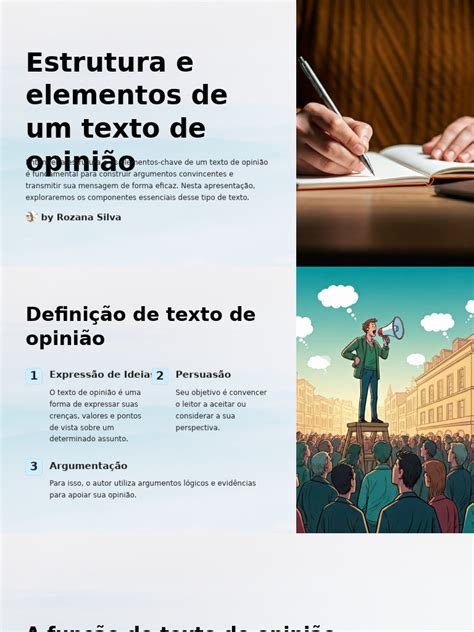 O Que É Um Texto Opinativo - Estrutura e Elementos de Um Texto de Opiniao | PDF | Argumento