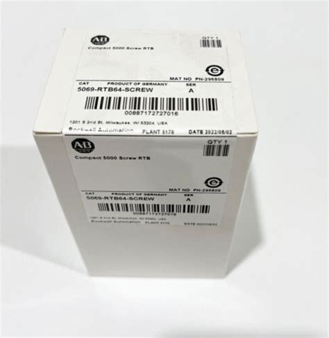 5069 RTB64 SCREW New Allen Bradley SER A Compact 5000 Screw RTB EBay