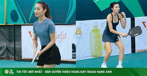 Vợ đẹp của Lý Hoàng Nam tranh tài pickleball cùng các hot girl muốn vô địch cùng chồng