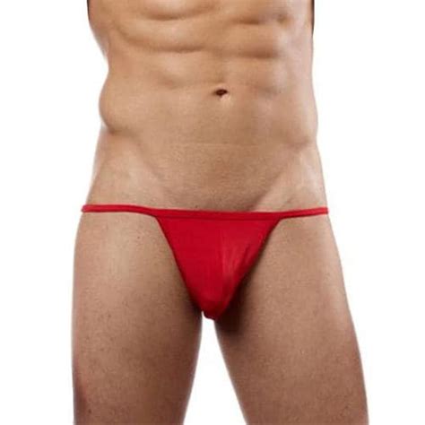 Buy Mersoda Red Polyester And Spandex Thong Bikini Underwear S Online