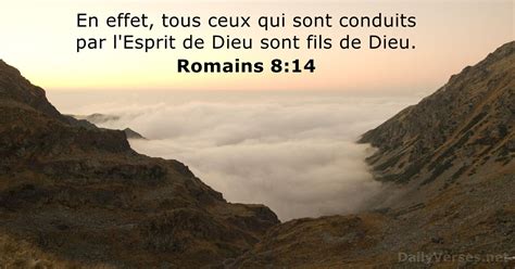 9 décembre 2020 Verset Biblique du Jour Romains 8 14 DailyVerses net