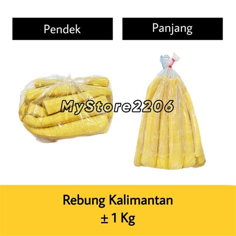 Jual Rebung Tunas Bambu Cuk Sun Kalimantan 1000gr 1kg Shopee