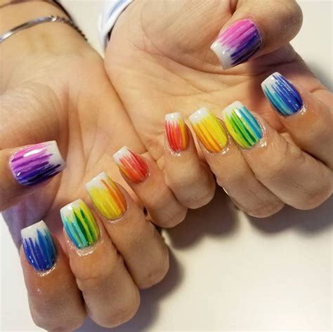 Rainbow Nail Art Designs In Rainbow Nail Art Designs Rainbow