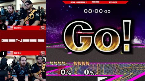 GENESIS 5 SSBM DIG Lucky Fox Vs CLG SFAT Fox Melee Top 64