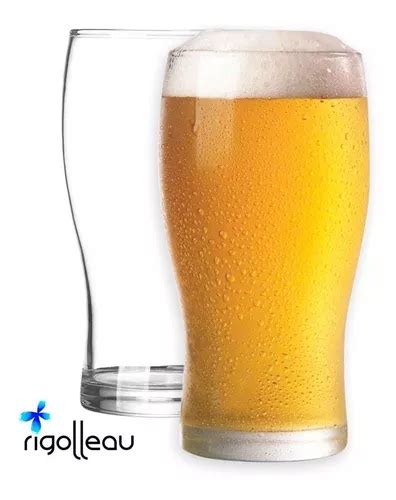 Set X Vaso Cervecero Vidrio Rigolleau Pinta Cerveza Ml En Venta