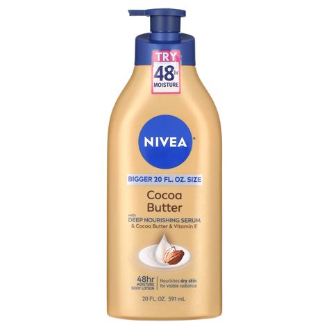 Nivea Cocoa Butter Body Lotion With Deep Nourishing Serum 338 Fl Oz