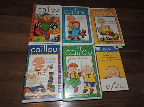 6x Caillou VHS Lot French Language Canadian / NTSC - Etsy