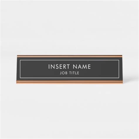 Name Plate Insert Template | HQ Printable Documents