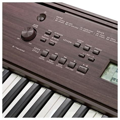 Yamaha PSR E360 Bærbart Keyboard Dark Walnut Gear4music