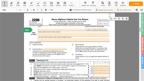 2022 Form 2290 Printable IRS 2290 Tax Form Instructions For Online