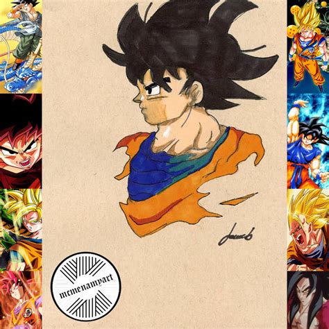 Goku Base Form By Mcmenamyart On Deviantart