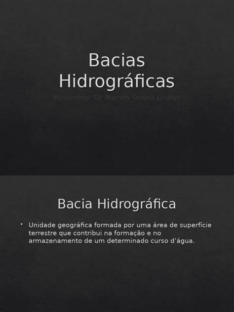 Como Se Escreve Bacia - Aula Bacias | PDF | Água | Águas residuais