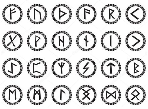 set magic runes stock vector image  vaganti