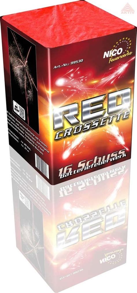 Red Crossette 16 Schuss Batterie PyroStore24