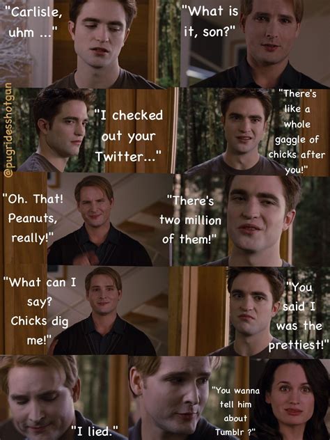 Lost Footage Carlisle Cullen And Edward Twilight Book Twilight Funny