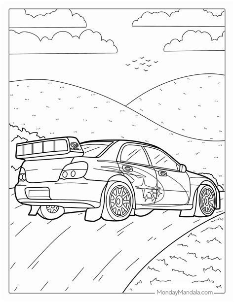 52 car coloring pages free pdf printables – Artofit