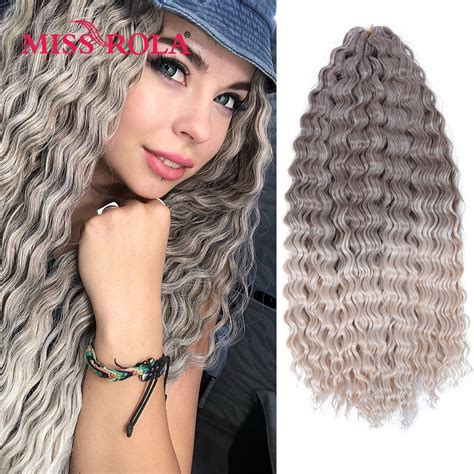 Miss Rola Synthetic Water Wave Inch Crochet Braid Twist Ariel Curl