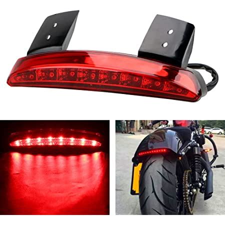 Amazon Motorcycle Chopped Rear Fender Edge Led Brake License Plate