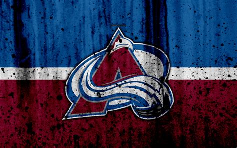 Download wallpapers 4k, Colorado Avalanche, grunge, NHL, hockey, art ...