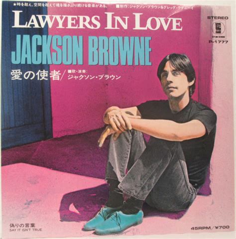 Jackson Browne Lawyers In Love 1983 Vinyl Discogs