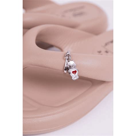 Chinelo Marshmallow Ursinhos Carinhosos Nude Claro Nude Claro