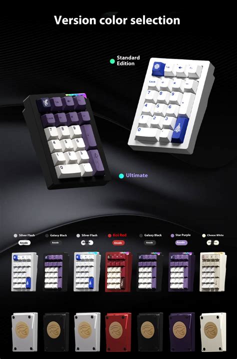 Weikav Stars Aluminum Wireless Digital Mechanical Keypad Keys Hot Swappable Rgb Gasket