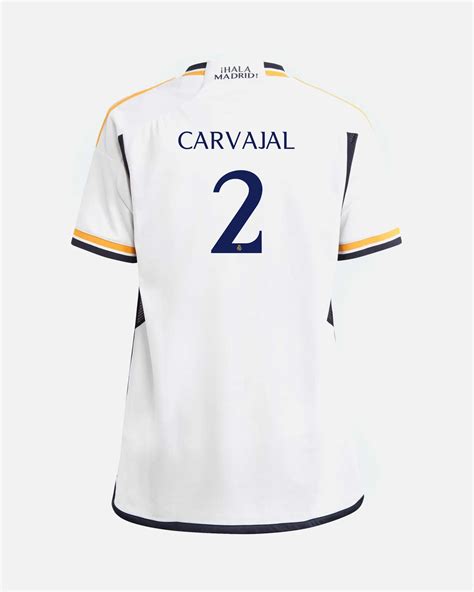 Camiseta 1ª Real Madrid 2023 2024 Carvajal para Niño