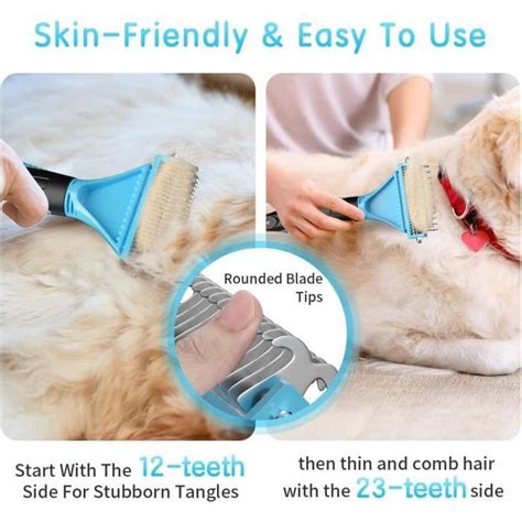 Peigne Chien Peigne Pour Chats Brosse Anti Poils Animaux Enlever