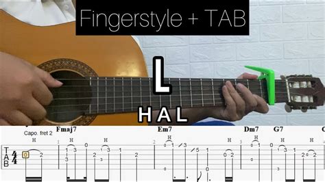 Hal - L | Fingerstyle Guitar (TABLATURE + CHORD) - YouTube