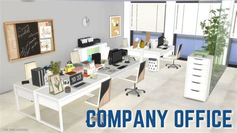 Start Up Company Office The Sims 4 Cc Speed Build Dl Youtube