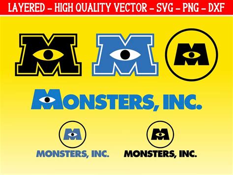 Monsters Inc SVG Bundle Logo Clipart | Vectorency