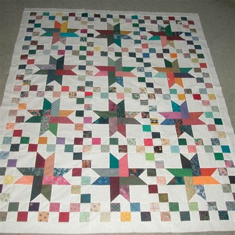 Scrappy Star Quilt - Etsy