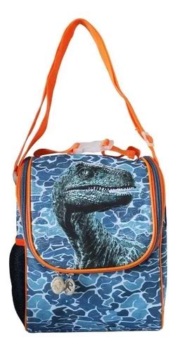 Lonchera Niño Dinosaurio Jurassic World Bolso Almuerzo Color Azul