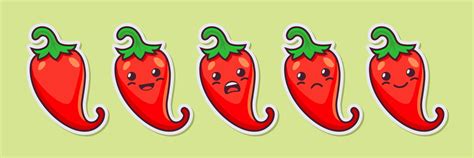 Cartoon Cute And Funny Red Hot Chili Pepper Vector Image
