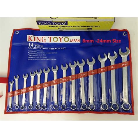 King Toyo 14 Pcs Combination Spannar Wrench Set