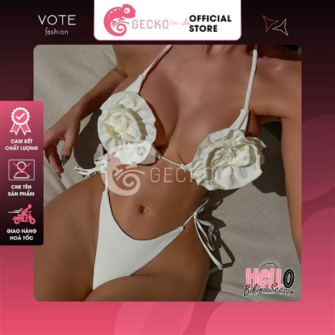 HCM Bikini GECKO Mảnh Phối Hoa Đại Cao Cấp Quần LotKhe M Ảnh Thật Màu Shopee Việt Nam