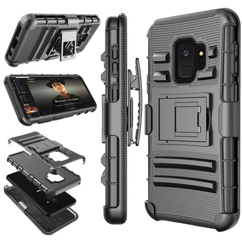 Galaxy S9 Plus S9 Case Samsung S9 Plus Holster Belt S9 Phone Cover Tekcoo Hoplite Shock