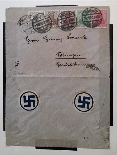 Need Help 1920 DAP Or NSDAP Envelope