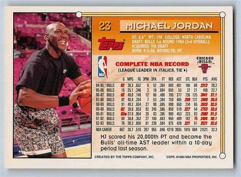 Michael Jordan Topps Gold Basketball Card Chicago